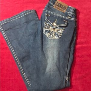 Ripped knee the flare  jeans